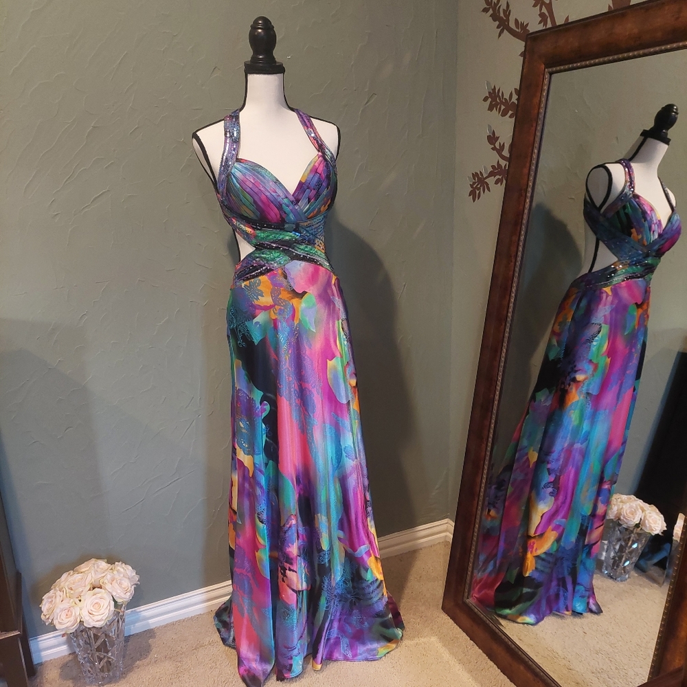Satin full length dress Juniors 7/8